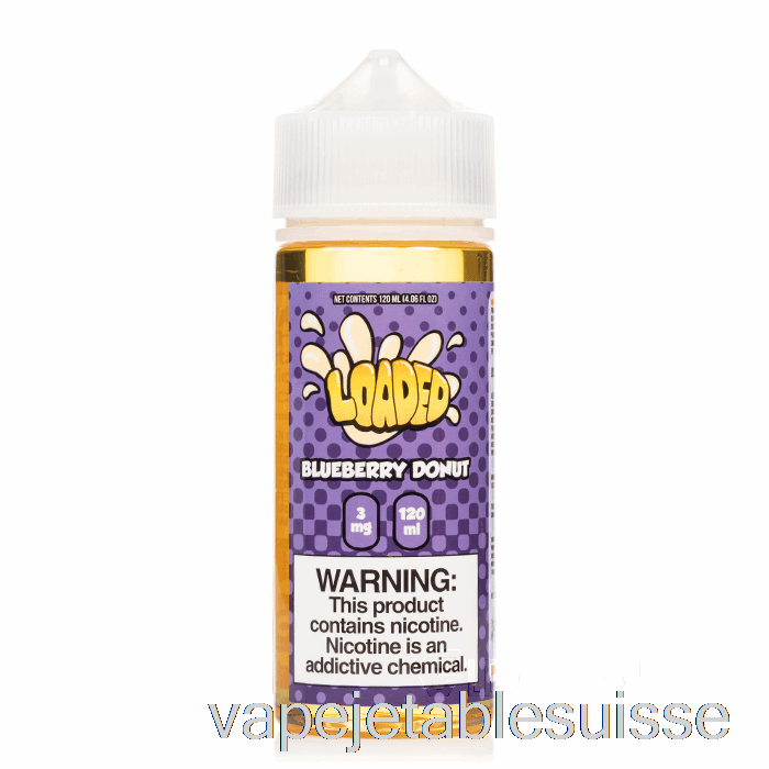 Vape Suisse Beignet Aux Myrtilles - E-liquide Chargé - Vapeurs Impitoyables - 120ml 0mg